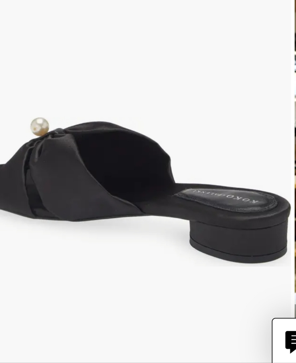 New Black Tara Slide Sandal By Koko & Palenki for Women's 7.5 & 8 - Picture 2 of 10